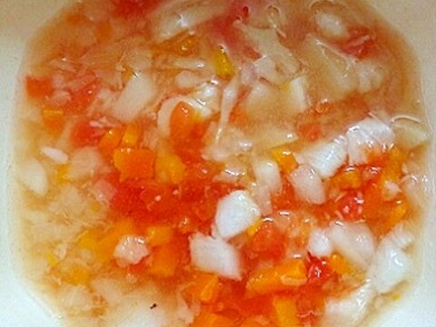 離乳食後期 5種の野菜入りケチャップ風味スープ レシピ 作り方 By J Mammy 楽天レシピ 離乳食後期 5種の野菜入りケチャップ風味スープ レシピ 作り方 By J Mammy 楽天レシピ